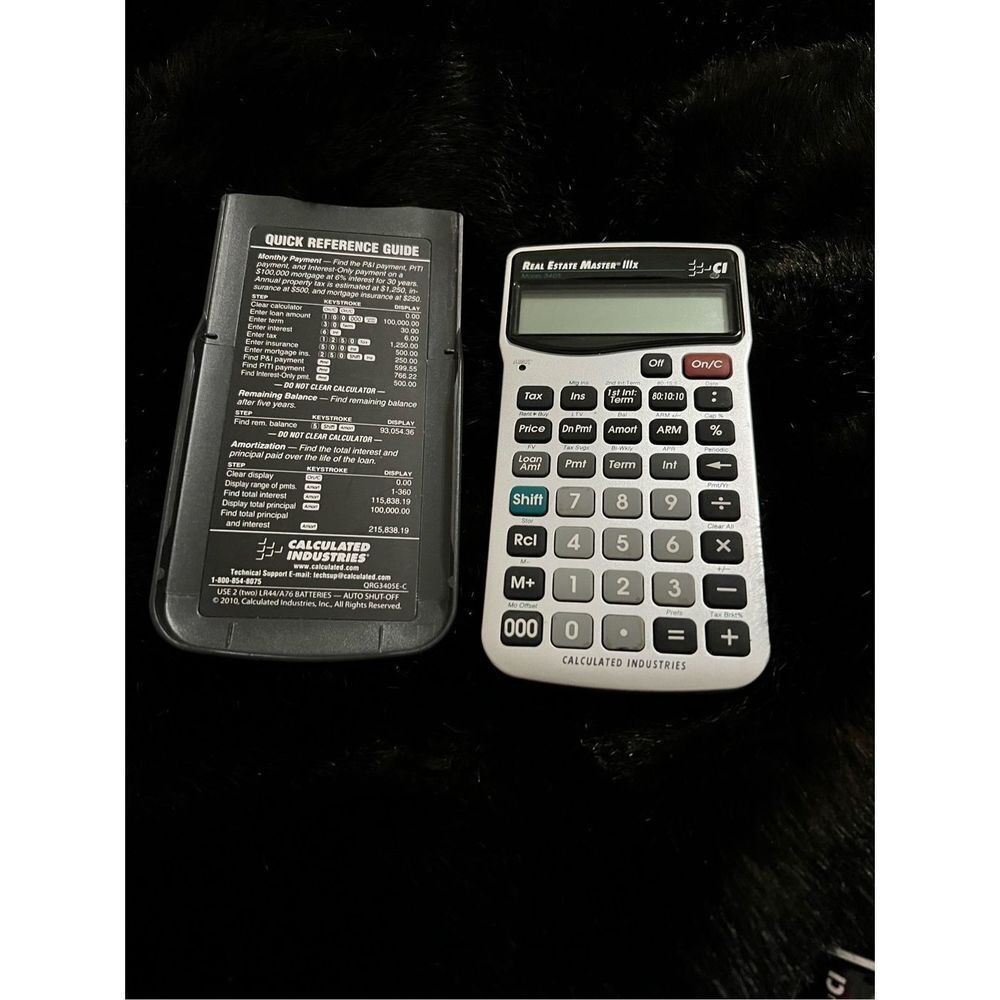 Real Estate Calculator Calculated Industries Qualifier Plus Model IIIx 3415‎